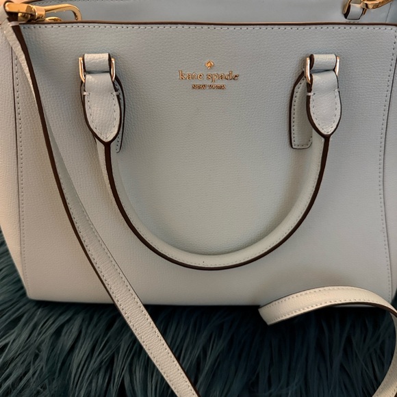 kate spade Handbags - Kate Spade Kristi satchel in dewy blue Saffiano leather